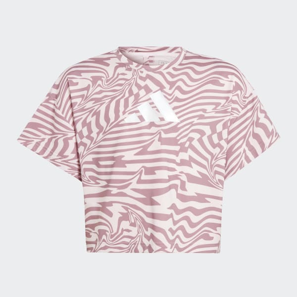 Roze AEROREADY Print T-shirt Kids