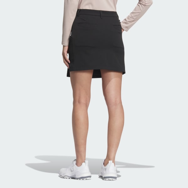 Black Pocket Detail Stretch Skirt