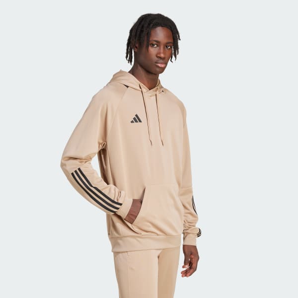 Brown Sereno AEROREADY Cut 3-Stripes Hoodie