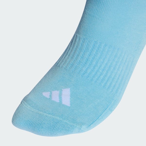 Blue 3-STRIPES CUSHIONED SPORTSWEAR CREW SOCKS 3 PAIR PACK