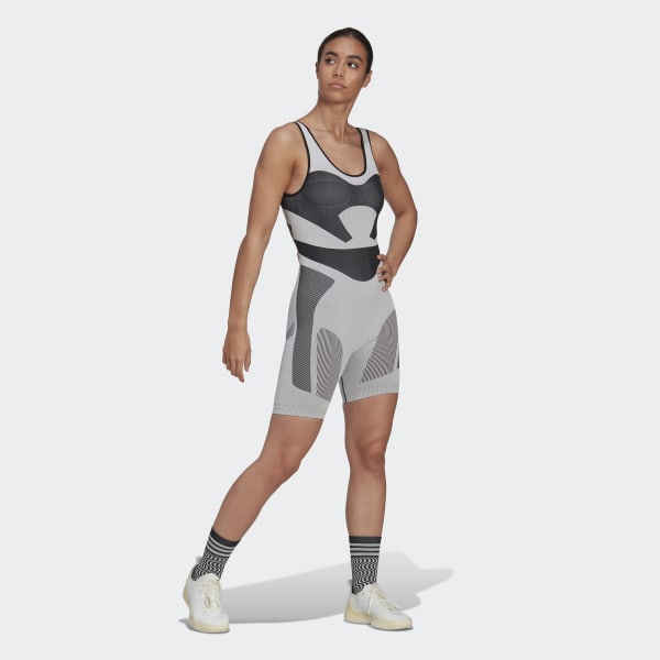 Svart adidas by Stella McCartney TrueStrength Seamless Training All-in-One Suit DVI74