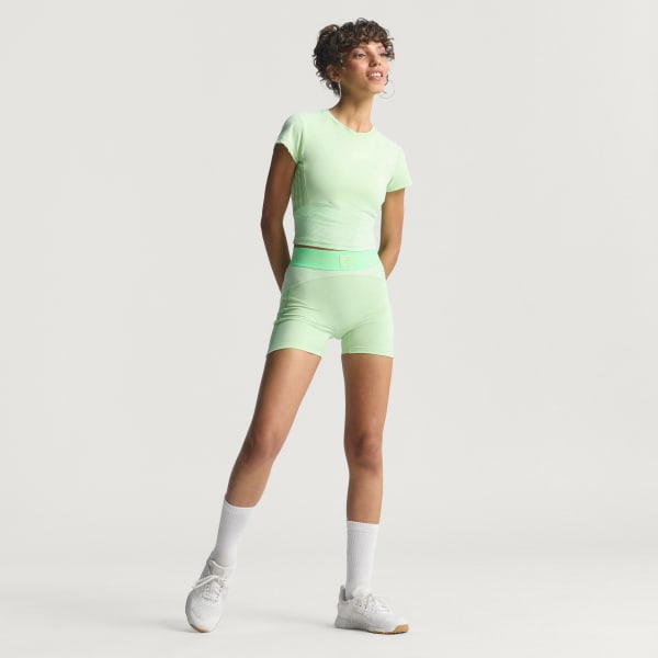 Verde T-shirt Canelada Hyperglam — Bebé