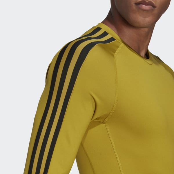 Verde Maglia da allenamento Techfit 3-Stripes Long Sleeve DB108
