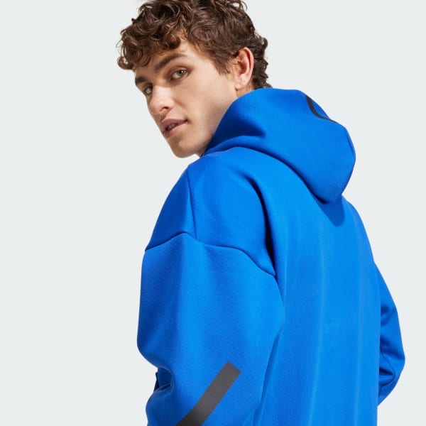 Jaqueta Capuz New adidas Z.N.E. Full Zip Azul adidas adidas Brasil