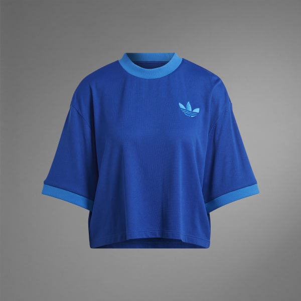 blauw Adicolor Heritage Now Oversized T-shirt DML85
