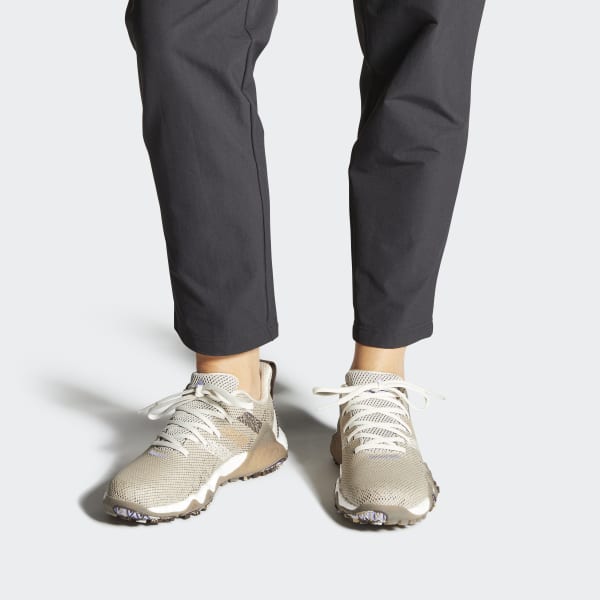 Beige Women's Codechaos 22 Recycled Polyester Spikeless Golf Shoes LKT00