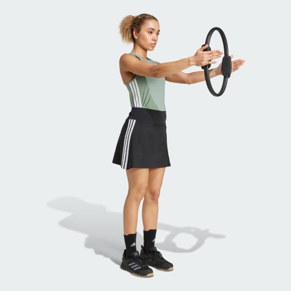 Negro Falda Pantalón de Entrenamiento Essentials 3 Tiras