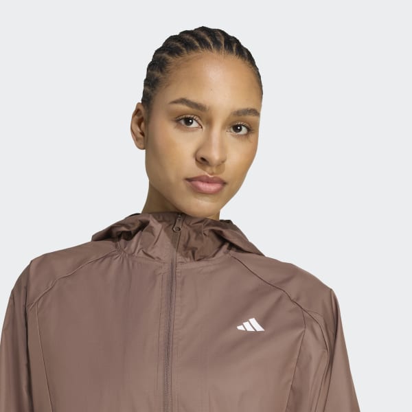 adidas Wiatrówka WIND.RDY Hyperglam - Brązowy | adidas Poland