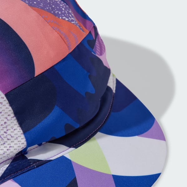 Multicolor Pattern Clash Cycling Cap