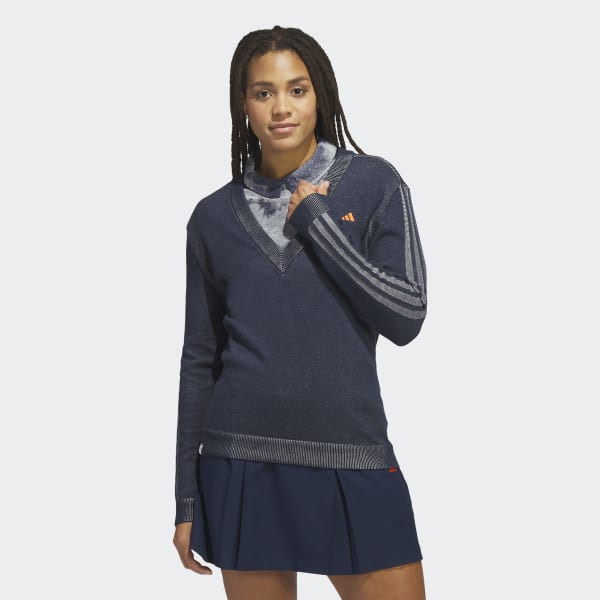 krans Contractie College adidas Made To Be Remade V-Neck Pullover Sweater - Blue | Women's Golf |  adidas US