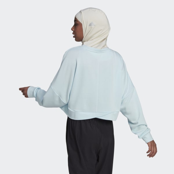 modrá AEROREADY Studio Loose Sweatshirt ZL631