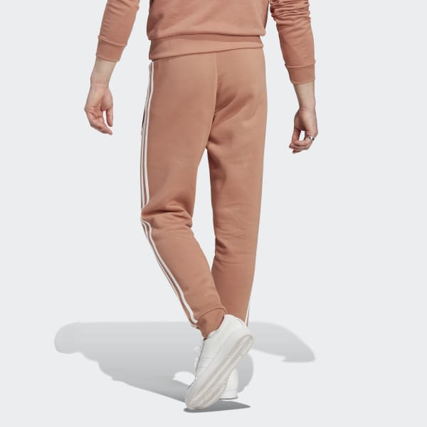 adidas, Pants & Jumpsuits, Womens Adidas 3 Stripes Cropped Capri Pants Sweatpants  Small Orange 2 Pockets
