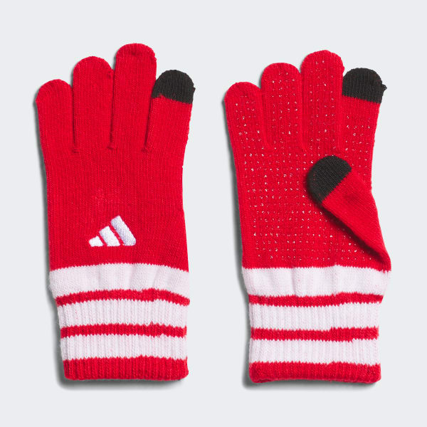 レッド キッズ ニット グローブ