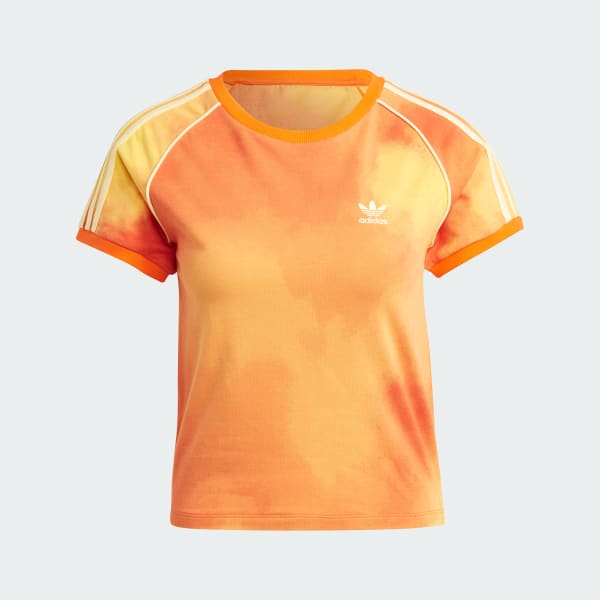 สีเหลือง เสื้อยืด Colour Fade 3-Stripes