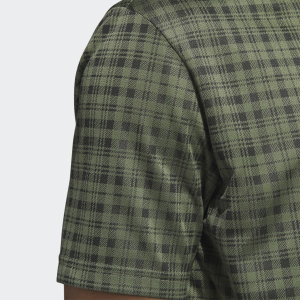 adidas Adicross Round Neck Golf Polo Shirt Green adidas Malaysia