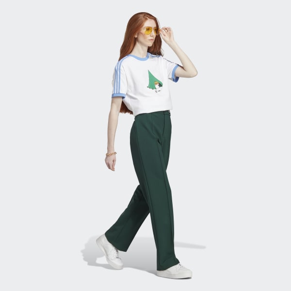 White adidas Originals x Moomin 3-Stripes Tee