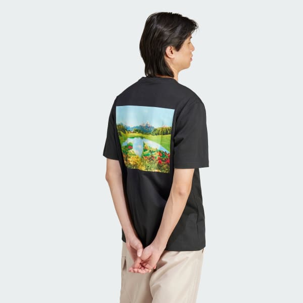 สีดำ GRAPHIC TEE