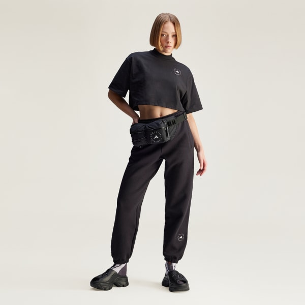 adidas by Stella McCartney Crop Tee - Black | Free Shipping