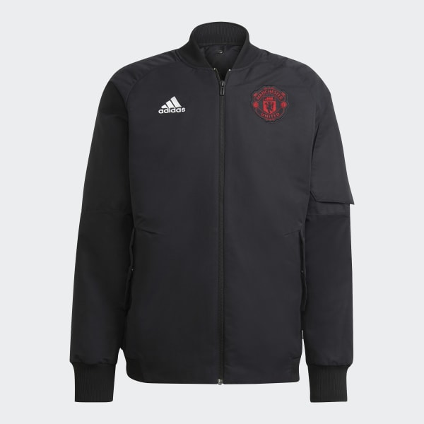 Czerń Manchester United Travel Jacket E4683