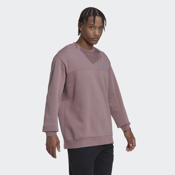 Roxo Sweatshirt em Fleece Badge of Sport Stadium CS391
