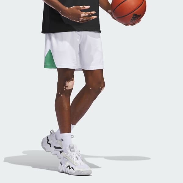 White Basketball Badge of Sport Shorts