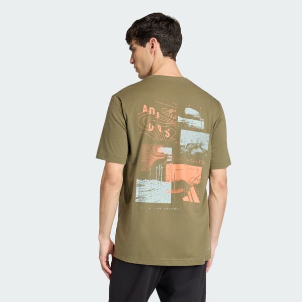 Hijau T-SHIRT GRAFIS CLIMACOOL CITY TECH ILLUSTRATION