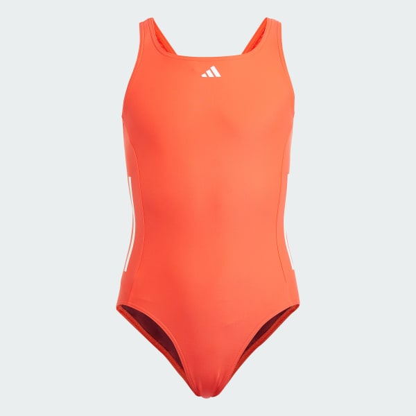 Pomarańczowy Cut 3-Stripes Swimsuit