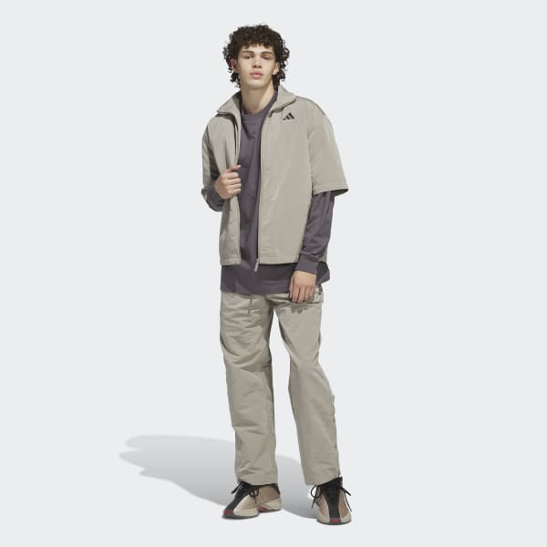 ■adidas■ Basketball Long Sleeve Tee Grey JC7835 adidas Basketball Long Sleeve Tee (Gender Neutral) - Grey