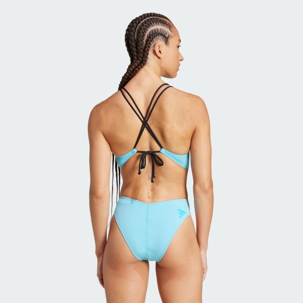 Turkos Ripstream 3-Stripes X-Back Baddräkt