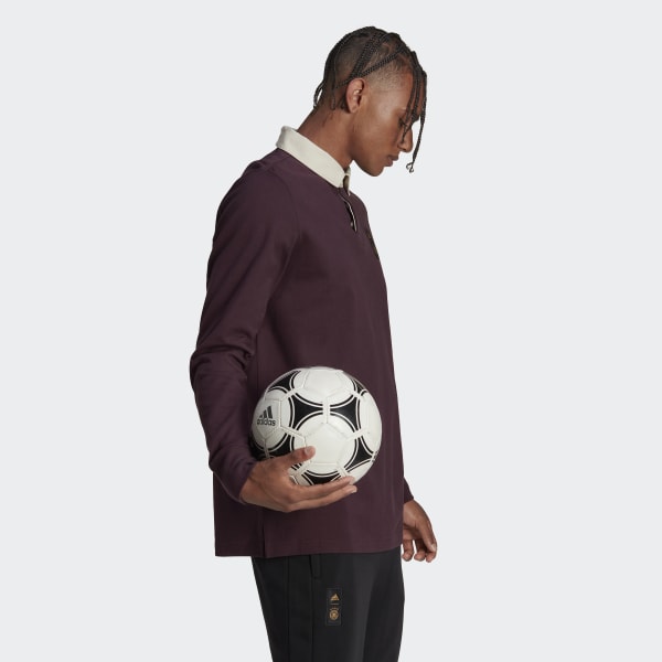 Czerwony Germany Lifestyler Long Sleeve Polo Shirt