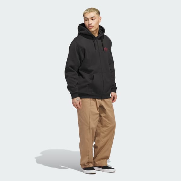 Sort Shmangry Zip Up hættetrøje med grafik