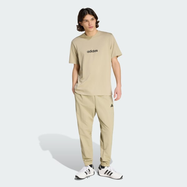 Brown Essentials Linear Single Jersey Tee