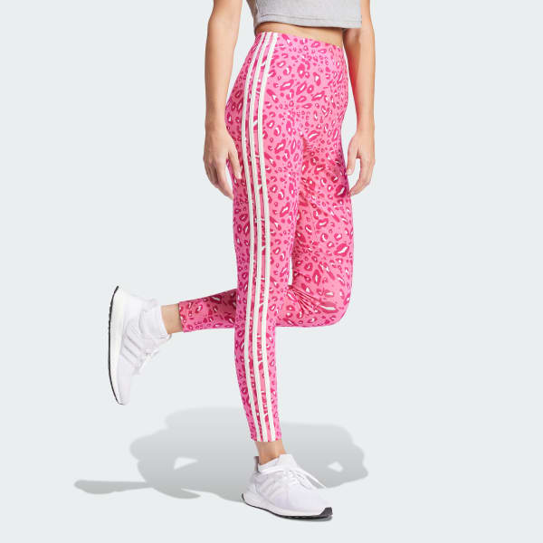 Branco Legging Essentials 3-Stripes Animal Print