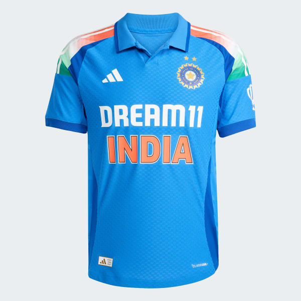 Blauw India Cricket One Day International Shirt
