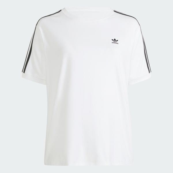 adidas 3 Stripes Baby T Shirt Plus Size White adidas Ireland