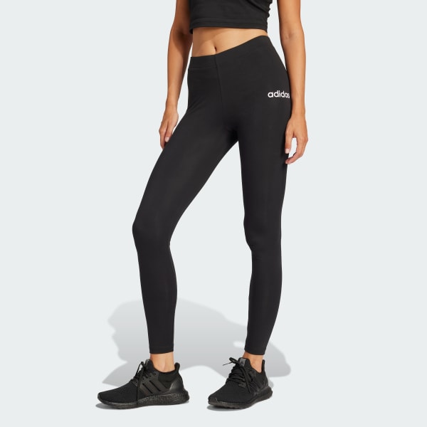 Negro Calzas Essentials Linear Cotton
