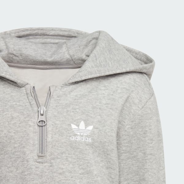 Half Zip Hoodie Cargo Pants Set
