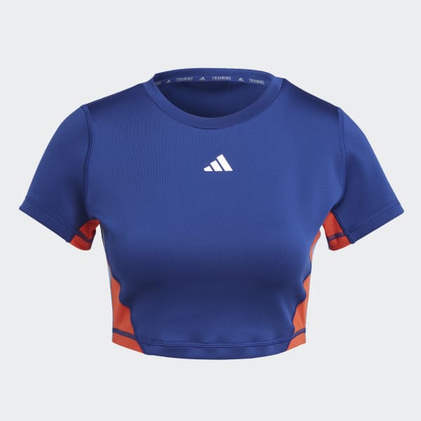 Azul Camiseta corta Training Colorblock