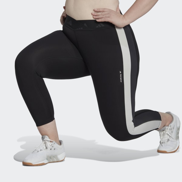 Μαύρο Hyperglam Techfit Training 7/8 Tights (Plus Size) BVR32