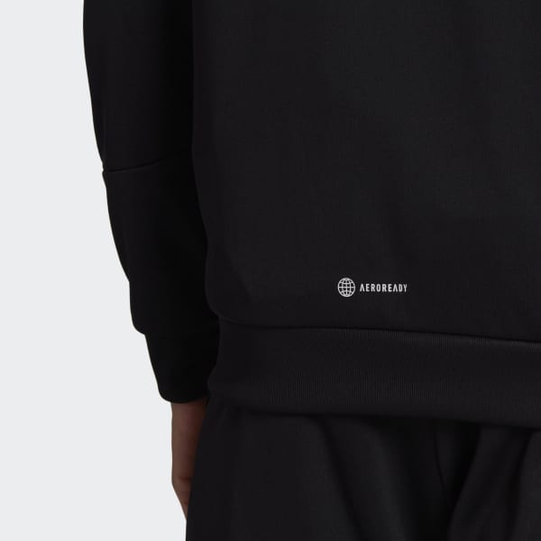 Sort Slim Zipped træningsdragt KC613