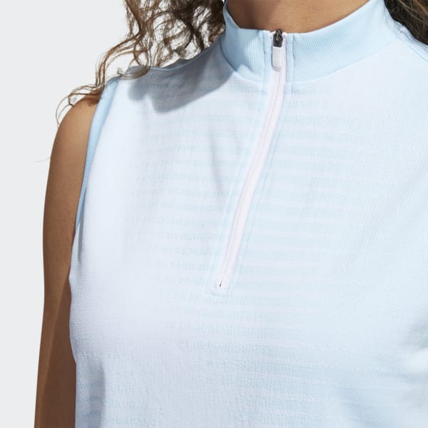 Blue Primeknit Sleeveless Polo Shirt V9123