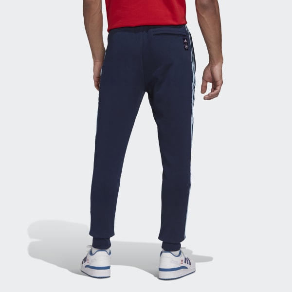 Niebieski Arsenal Lifestyler Heavy Cotton Tracksuit Bottoms DC486