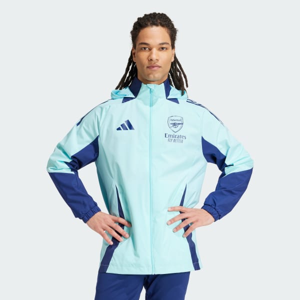 modrá Arsenal Tiro 24 All-Weather Jacket