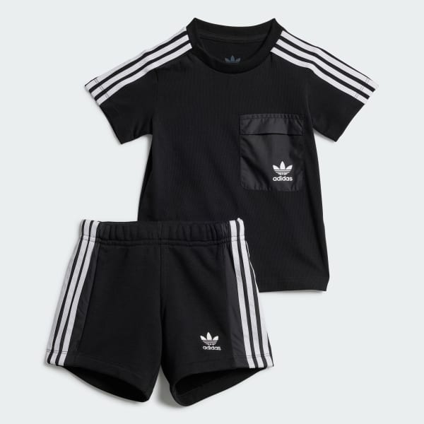 Adidas shorts and shirt set women's sales