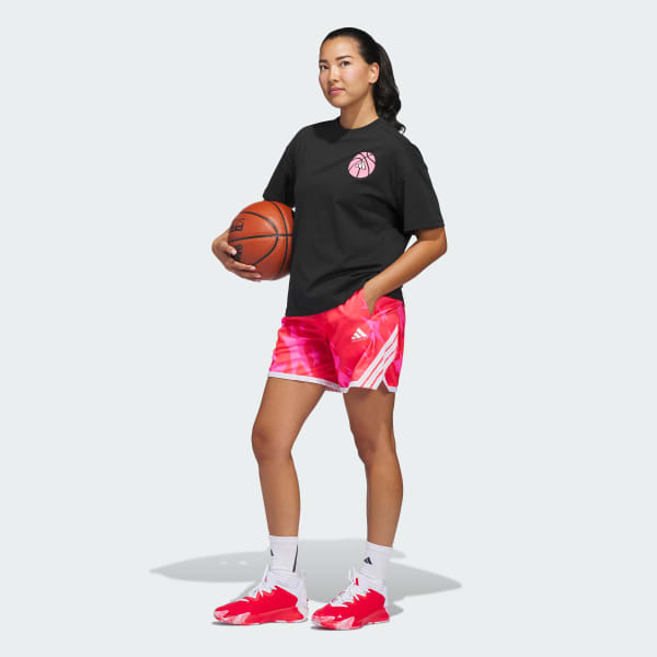 Red ADIDAS CRAZY LITE WNBA SOS STARS SHORTS