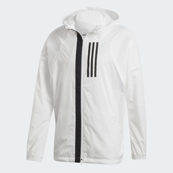 Hvid adidas W.N.D. jakke