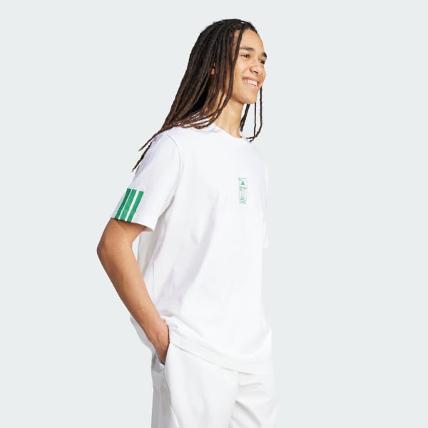 Blanco Camiseta holgada con estampado Stadium Ticket