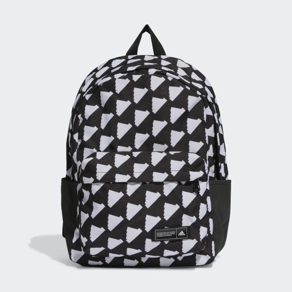 Black Classic Box Graphic Backpack