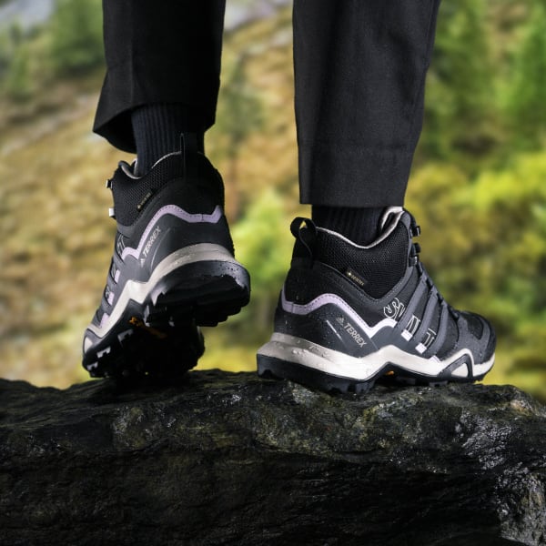 pulgar al revés Nueva Zelanda Zapatillas Terrex Swift R2 mid Gore-Tex para hiking negras y grises de  mujer | adidas España