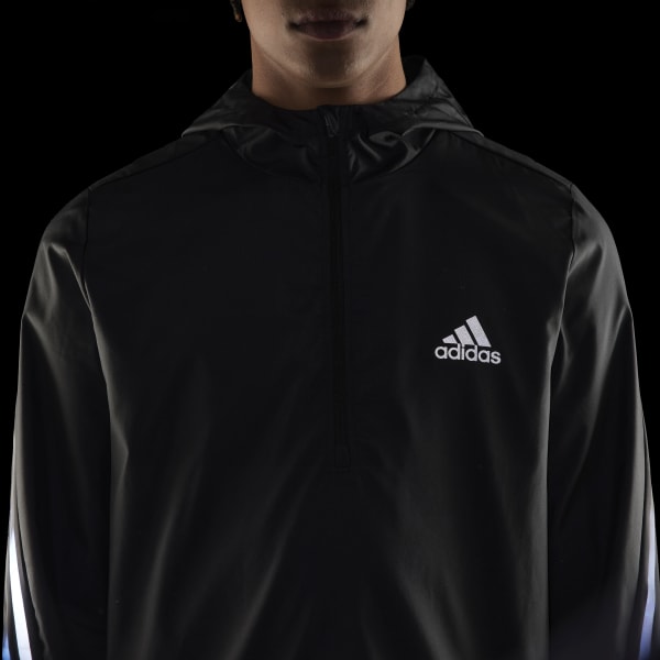 cerná Bunda Run Icons 3-Stripes TS693